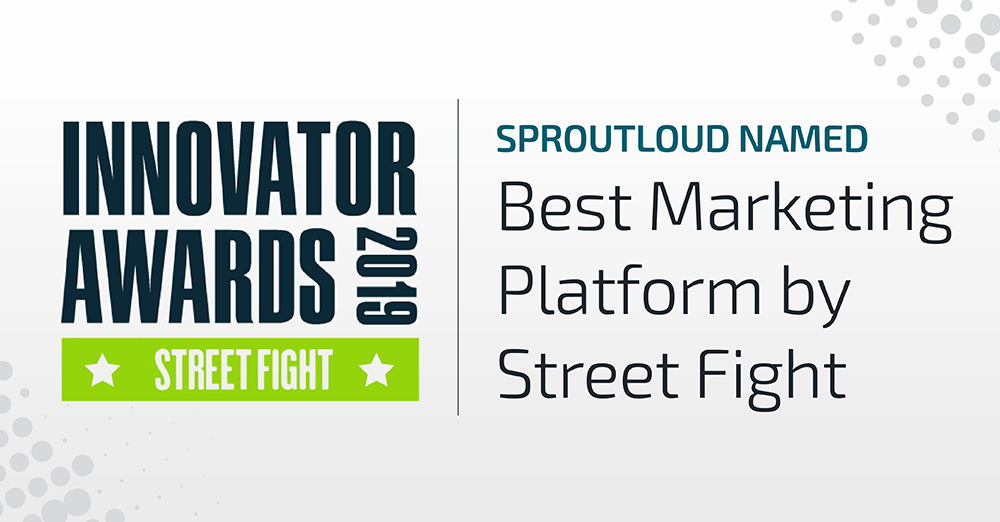 SproutLoud Named Best Marketing Platform by Street Fight