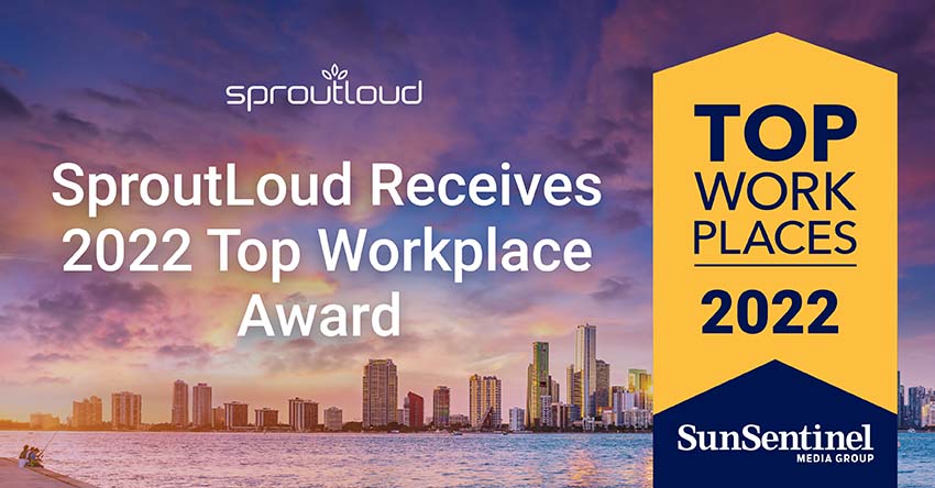 SproutLoud Receives 2022 Top Workplace Award