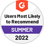 SproutLoud - Users Most Likely to Recommend - for Marketing Analytics - G2 Summer 2022 Report