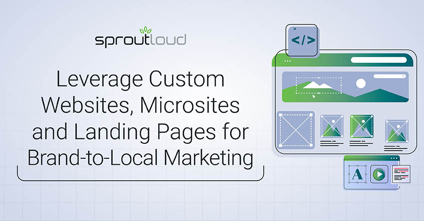 Leverage Custom Websites, Microsites and Landing Pages for Brand-to-Local Marketing
