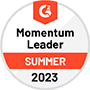 Momentum Leader in Landing Page Builders - G2 Summer 2023 Report