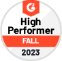 High Performer in Multi-Location Marketing Platforms - G2 Fall 2023 Report