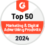 Top 50 Marketing & Digital Advertising Products - 2024 G2 Best Software Awards